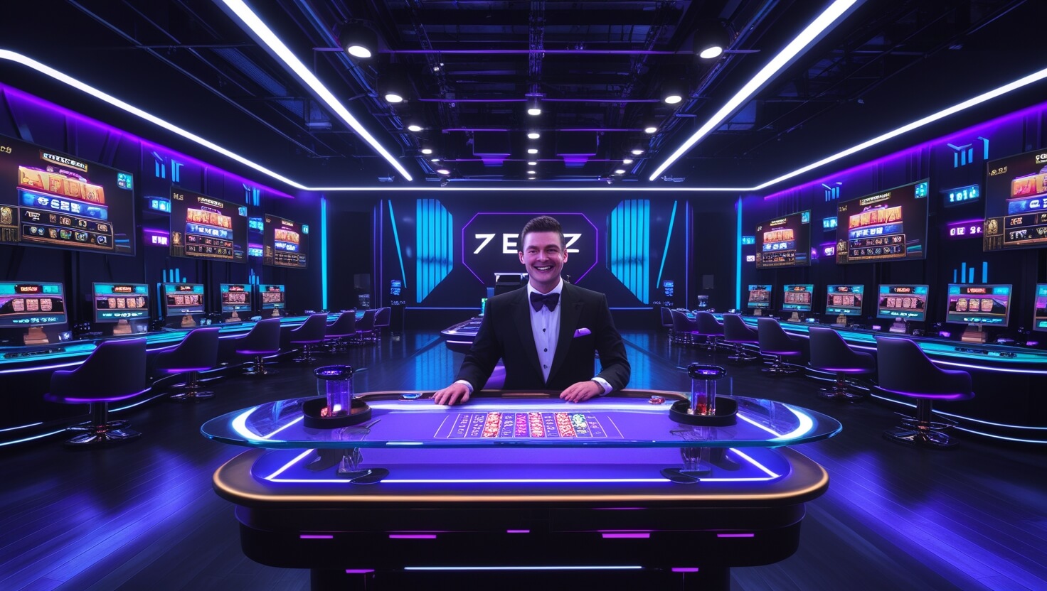 7e772 casino বাংলাদেশে লাইভ ডিলার টেবিলের স্টুডিও দৃশ্য